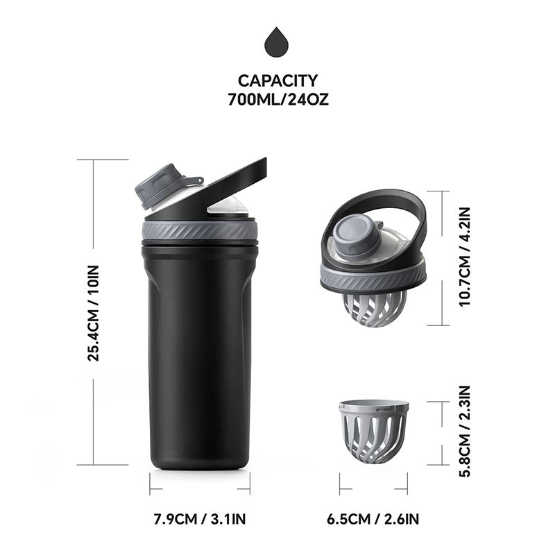 24oz Insulated Shaker Bottle