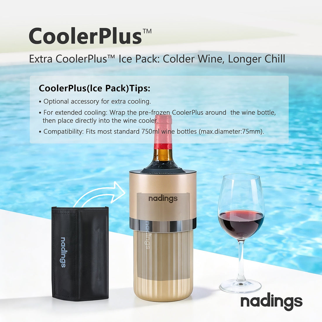 Why Does The Nadings Wine Chiller Come with CoolerPlus?