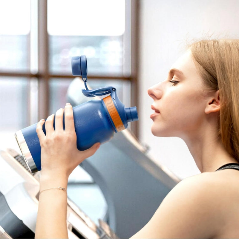 32oz Vacuum Insulated Stainless Steel Water Bottle with 3 Leak-Proof Lid Options