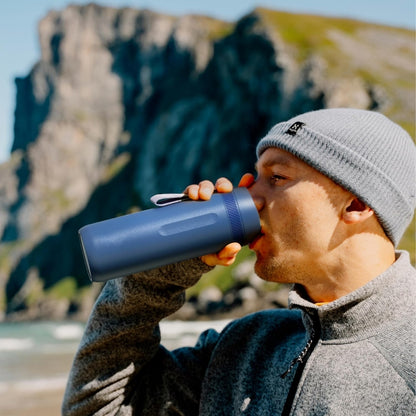 17oz Vacuum Insulated Stainless Steel Coffee Tumbler with Push Button Lid & Leakproof