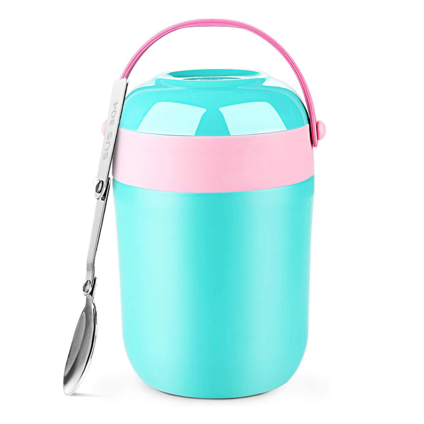 16oz Insulated Food Jar with Foldable Spoon